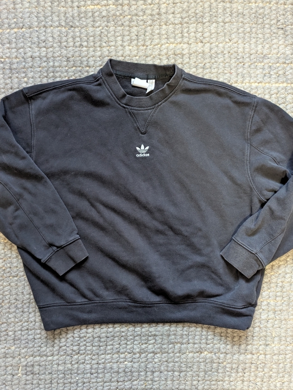 adidas Black Crewneck Sweatshirt Size XS